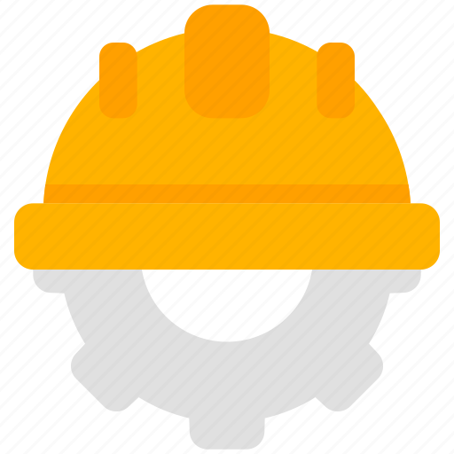 Maintenance, construction, helmet, gear, cogwheel, repair, service icon - Download on Iconfinder