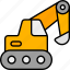 excavator, construction, backhoe, excavators, vehicle, transport, machine 