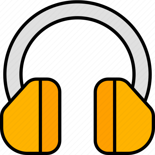 Headphones, construction, headphone, equipment, protective, protection, safety icon - Download on Iconfinder