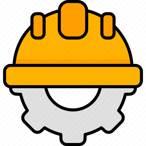 Maintenance, construction, helmet, gear, cogwheel, repair, service icon - Download on Iconfinder
