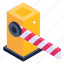 construction barrier, traffic barrier, check post, barricade, obstacle 
