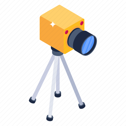 Tripod camera, construction camera, theodolite, digital camera, device icon - Download on Iconfinder