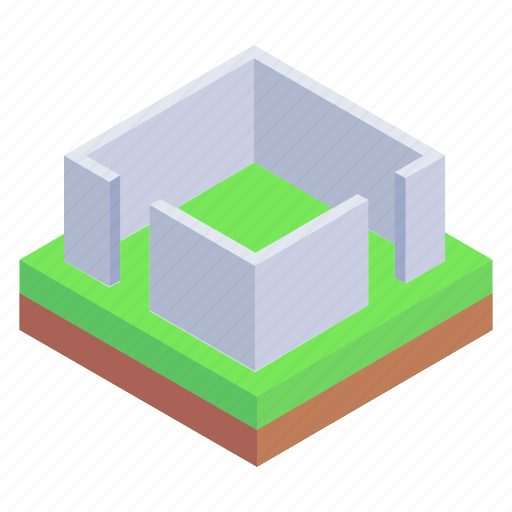 Construction foundation, building architecture, land foundation, building structure, building foundation icon - Download on Iconfinder