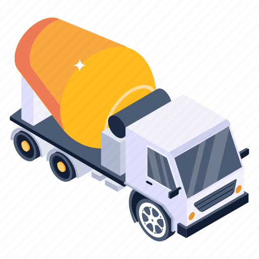 Construction truck, construction vehicle, concrete truck, concrete mixer, cement mixer icon - Download on Iconfinder