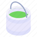 paint basket, paint bucket, color basket, pail, paint