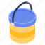 paint basket, paint bucket, color basket, pail, bucket 