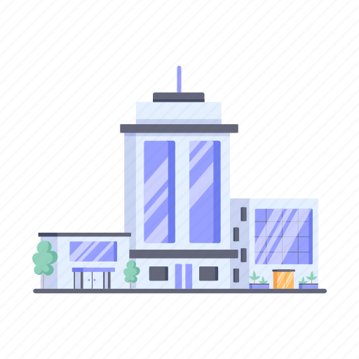 Commercial building, modern building, office building, building architecture, city building icon - Download on Iconfinder