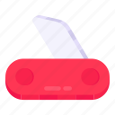 paper cutter, swiss knife, pocket knife, paper blade, stationery