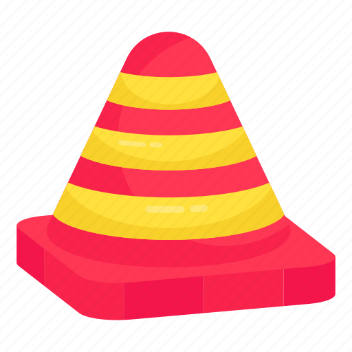 Construction cone, pylon, blockade, road cone, hurdle icon - Download on Iconfinder