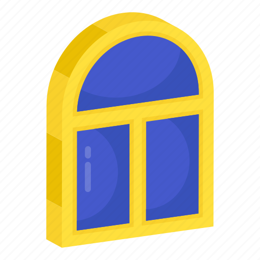 Window, glass pane, curtains, casement, decoration icon - Download on Iconfinder