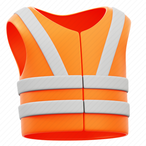 Safety, vest, protection, security, safe 3D illustration - Download on Iconfinder