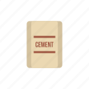cement, concrete, construction, industry, material, pouch, work