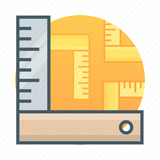 L square, measure, ruler, tool icon - Download on Iconfinder