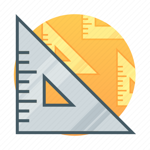 Measure, ruler, tool, triangle icon - Download on Iconfinder