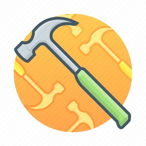 Build, construction, equipment, hammer, nail, screw, tool icon - Download on Iconfinder