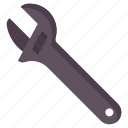 adjustable, spanner, wrench, tool, construction