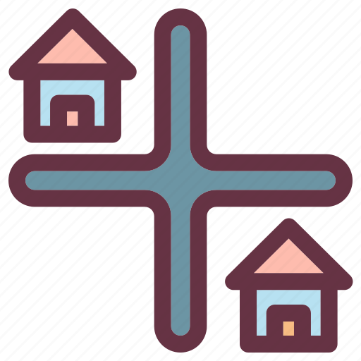 Address, building, estate, house, location, street icon - Download on Iconfinder