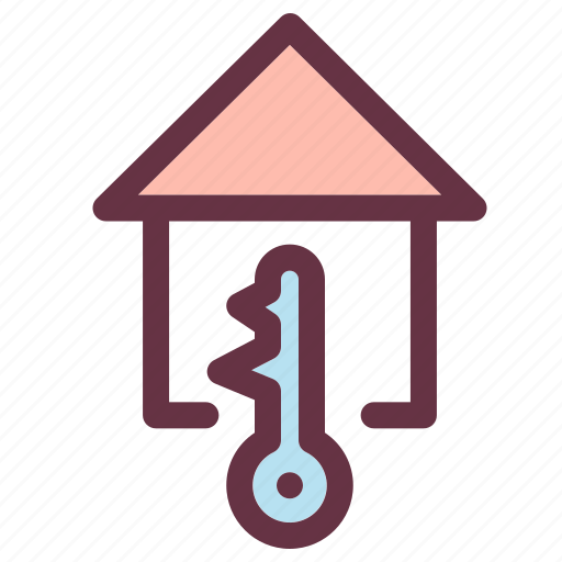 Building, estate, house, key, label, secure icon - Download on Iconfinder