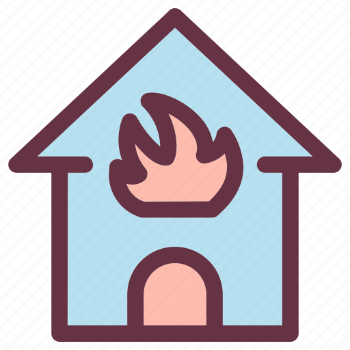 Building, burn, burning, fire, home, house icon - Download on Iconfinder