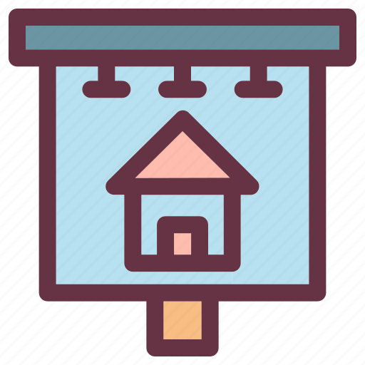 Advertising, billboard, building, estate, house, property icon - Download on Iconfinder