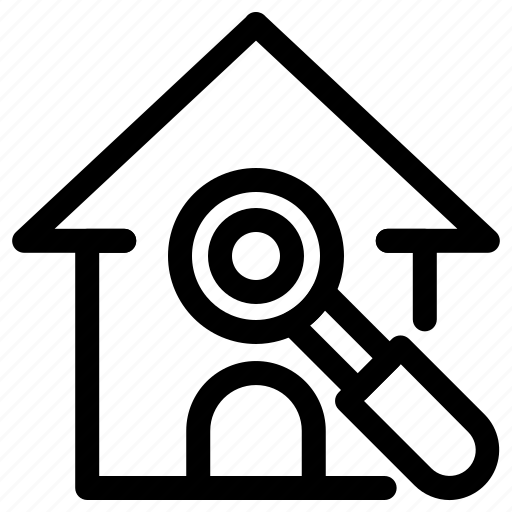 Building, estate, find, home, house, search icon - Download on Iconfinder