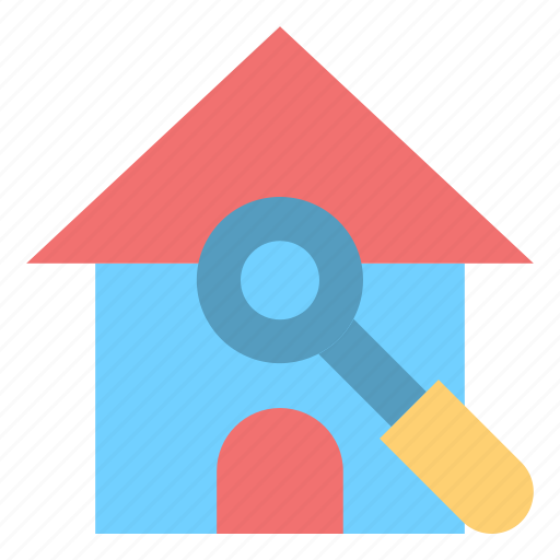 Building, estate, find, home, house, search icon - Download on Iconfinder