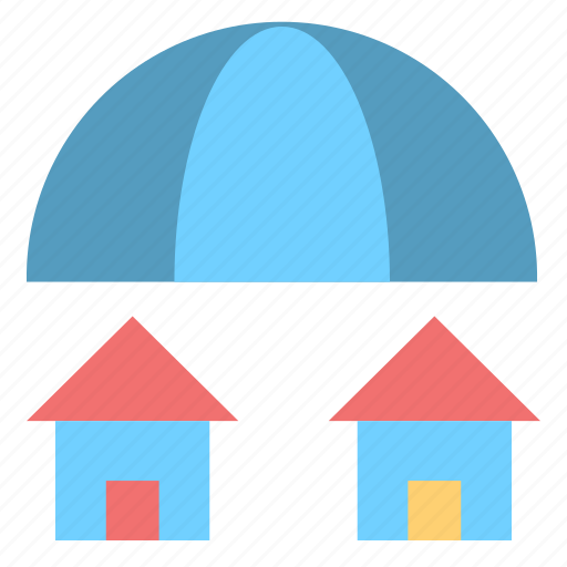 Building, estate, insurance, property, umbrella icon - Download on Iconfinder