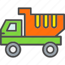 delivery, dumper, transport, transportation