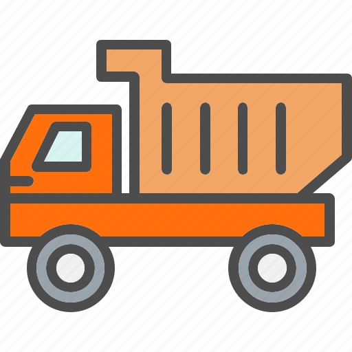 Dump, dumper, freight, transport, tipper, truck icon - Download on Iconfinder