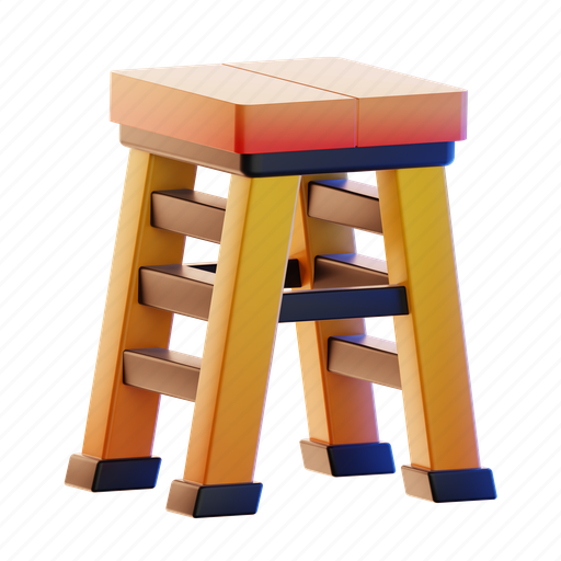 Ladder, construction, building, work, swimming, staircase, career 3D illustration - Download on Iconfinder