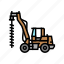 digger, construction, car, vehicle, tractor, machinery 