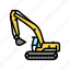 excavator, construction, car, vehicle, tractor, machinery 