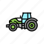tractor, construction, car, vehicle, machinery, excavator 