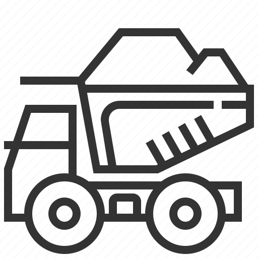 Dump, truck, car, delivery, transportation icon - Download on Iconfinder