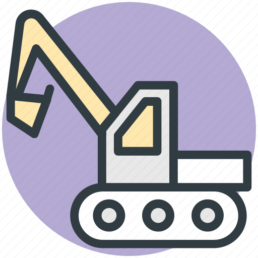 Concrete bulldozer, construction crane, crane, lifter, vehicle icon - Download on Iconfinder
