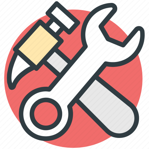 Construction tool, hammer, hammer and wrench, repair tool, wrench tool icon - Download on Iconfinder