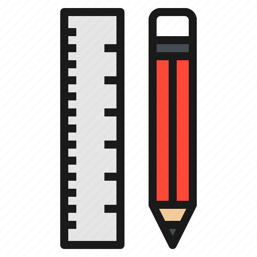 Equipment, pencil, ruler, stationary, tool icon - Download on Iconfinder
