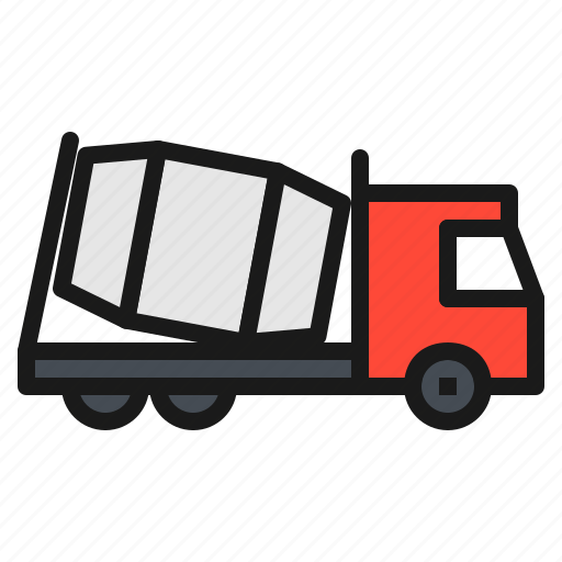 Cement, construction, transportation, truck, vehicle icon - Download on Iconfinder