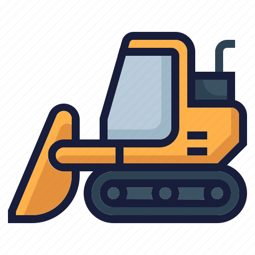 Architecture, bulldozer, construction, digger, excavator, industry, labor icon - Download on Iconfinder