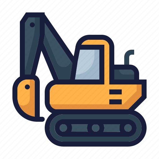 Architecture, construction, digger, excavator, industry, labor, machinery icon - Download on Iconfinder