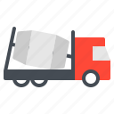 cement, construction, transportation, truck, vehicle