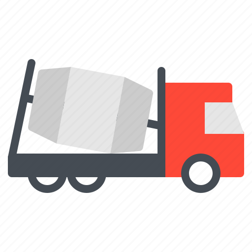 Cement, construction, transportation, truck, vehicle icon - Download on Iconfinder