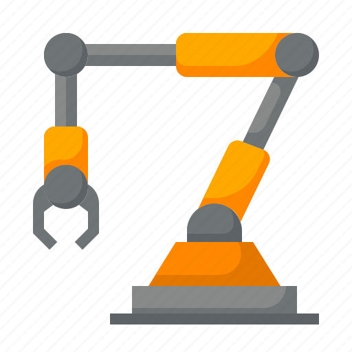 Architecture, construction, industrial arm, industry, labor, machine, robotic arm icon - Download on Iconfinder