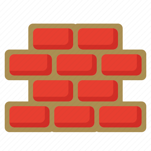Architecture, brick wall, build, construction, firewall, industry, labor icon - Download on Iconfinder