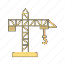 crane, machine, construction