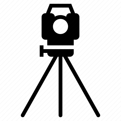 Architecture, construction, geodesy, industry, labor, theodolite, tripod icon - Download on Iconfinder