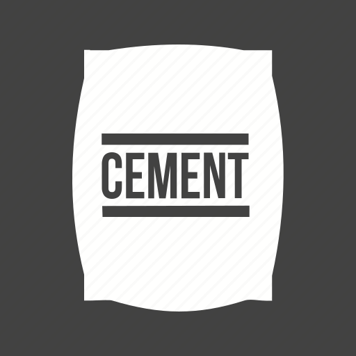 Bag, concrete, construction, container, plaster, raw material icon - Download on Iconfinder
