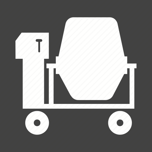 Cement mixing, concrete, construction, equipment, machinery, site, working icon - Download on Iconfinder