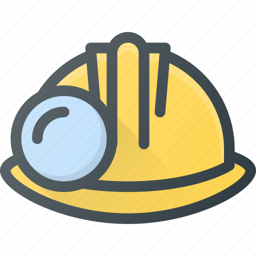 Construction, helmet, industry, mining, protection icon - Download on Iconfinder