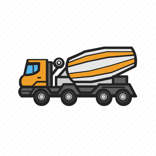 Building, concrete, construction machinery, mixer, construction, work icon - Download on Iconfinder